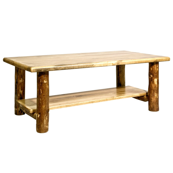 Montana Woodworks Glacier Country Coffee Table w/ Shelf Stained & Lacquered Living Area, Home Office MWGCCTN 661890414447