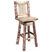 Montana Woodworks Glacier Country Counter Height Barstool Back & Swivel Stained & Lacquered Dining, Kitchen, Game Room, Bar MWGCBSWSNR24 661890423869