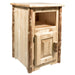Montana Woodworks Glacier Country End Table w/ Door, Left Hinged Stained & Lacquered End Tables MWGCETSTDOL 661890424583