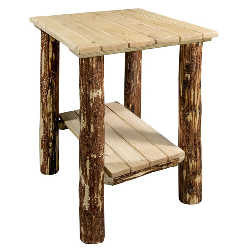 Montana Woodworks Glacier Country Exterior End Table Exterior Stain Finish Exterior Stain Outdoor MWGCENS 661890424828