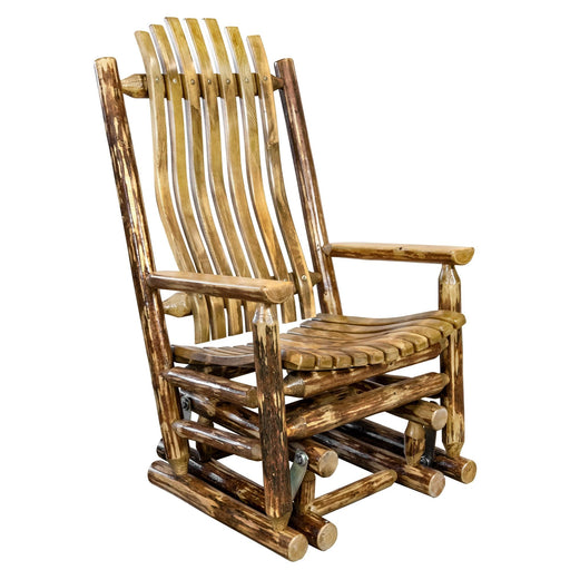 Montana Woodworks Glacier Country Glider Rocker Stained & Lacquered Living Room, Bedroom, Outdoor Furniture MWGCGR 661890469010