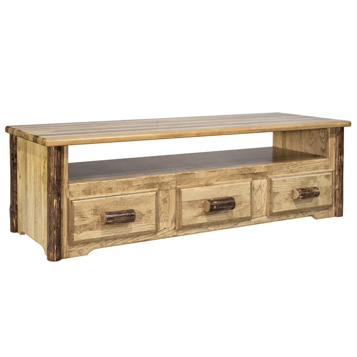 Montana Woodworks Glacier Country Sitting Chest/Entertainment Center Stained & Lacquered Dressers, Chests MWGCSCEC 661890413341