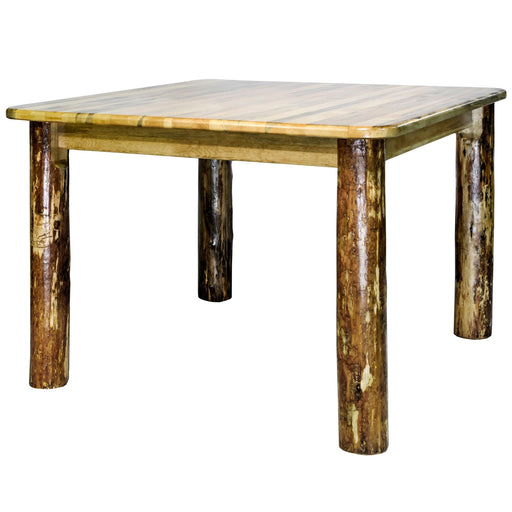 Montana Woodworks Glacier Country Square 4 Post Dining Table Stained & Lacquered Dining, Kitchen MWGCDT4PS 661890409924