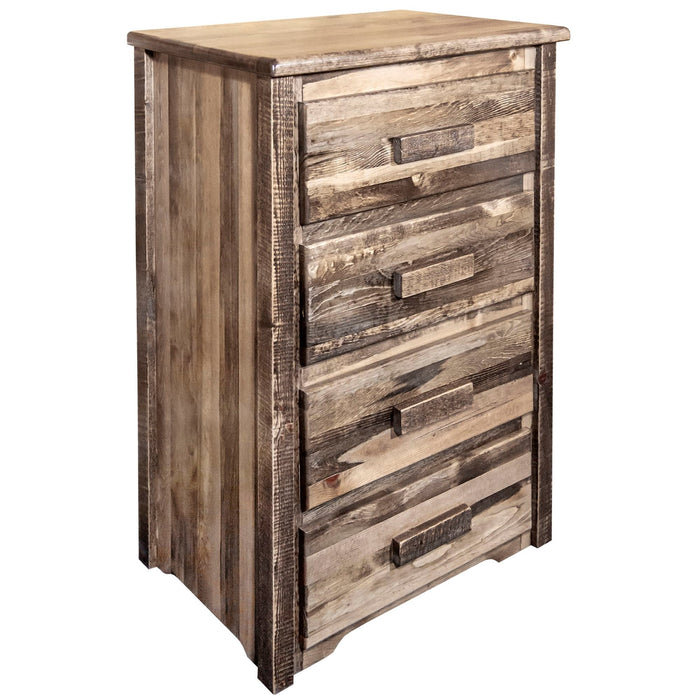 Montana Woodworks Homestead 4 Drawer Chest of Drawers Stained & Lacquered Dressers, Chests MWHC4DSL 661890410197