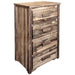 Montana Woodworks Homestead 4 Drawer Chest of Drawers Stained & Lacquered Dressers, Chests MWHC4DSL 661890410197