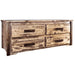 Montana Woodworks Homestead 4 Drawer Sitting Chest Stained & Lacquered Dressers, Chests MWHCSCSL 661890413310