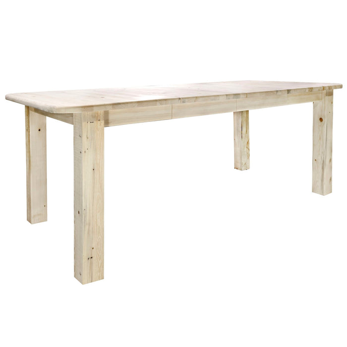 Montana Woodworks Homestead 4 Post Dining Table w/ Two 18" Leaves Ready to Finish Dining, Kitchen MWHCDT4PL 661890416274