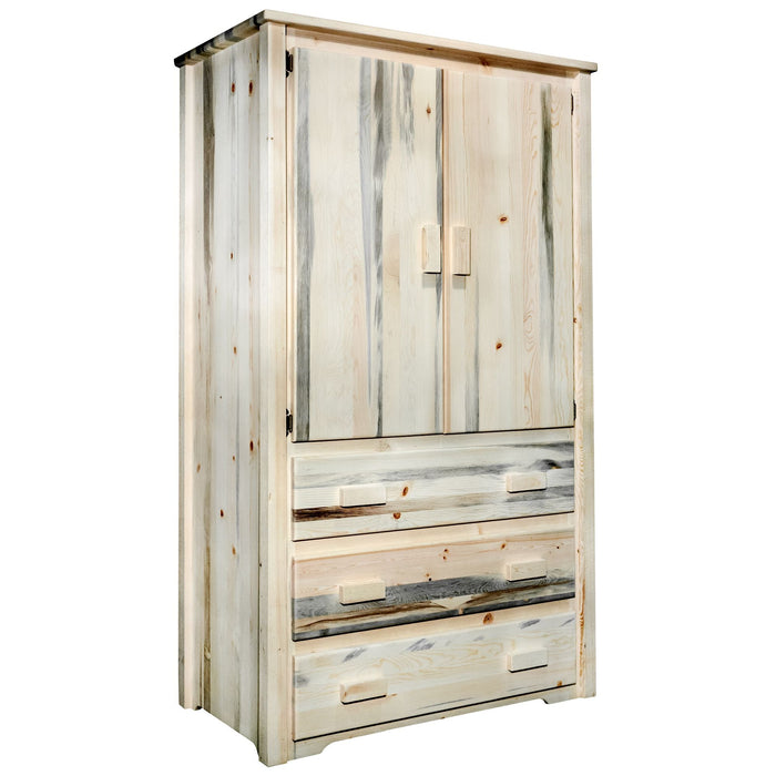 Montana Woodworks Homestead Armoire/Wardrobe Ready to Finish Dressers, Chests MWHCARN 661890421476