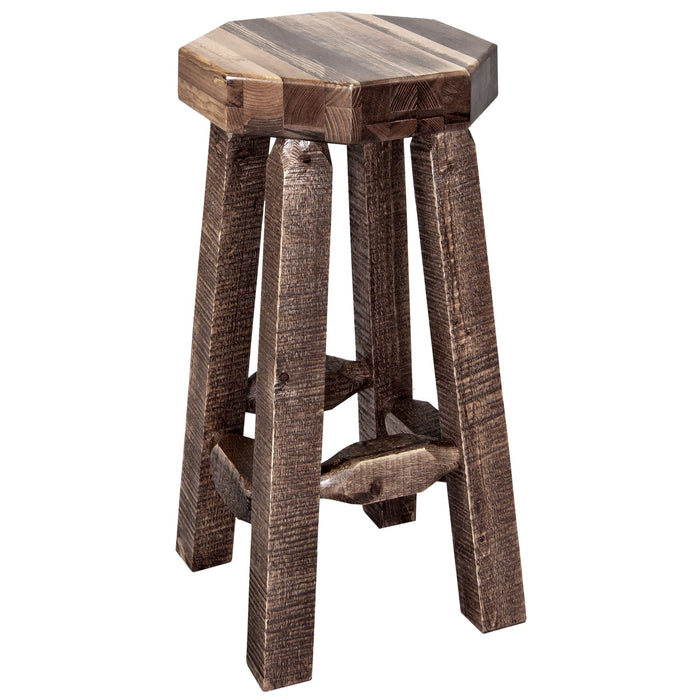 Montana Woodworks Homestead Backless Barstool Stained & Lacquered Dining, Kitchen, Game Room, Bar MWHCBNSL 661890406619