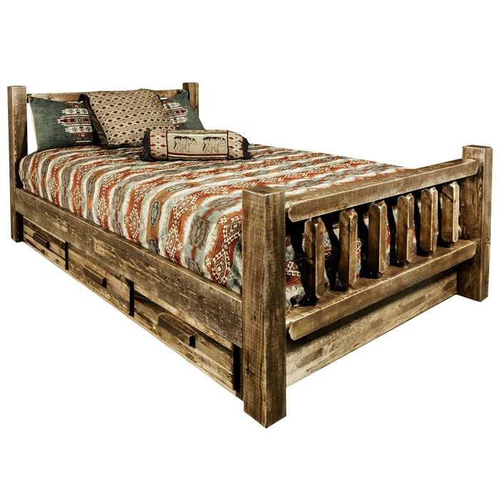 Montana Woodworks Homestead Bed w/ Storage Stained & Lacquered / King Beds MWHCSBKSL 661890422398