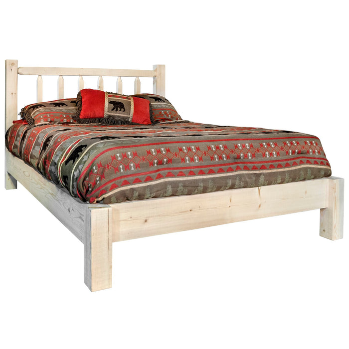 Montana Woodworks Homestead California King Platform Bed Ready to Finish Beds MWHCPBCAK 661890420875