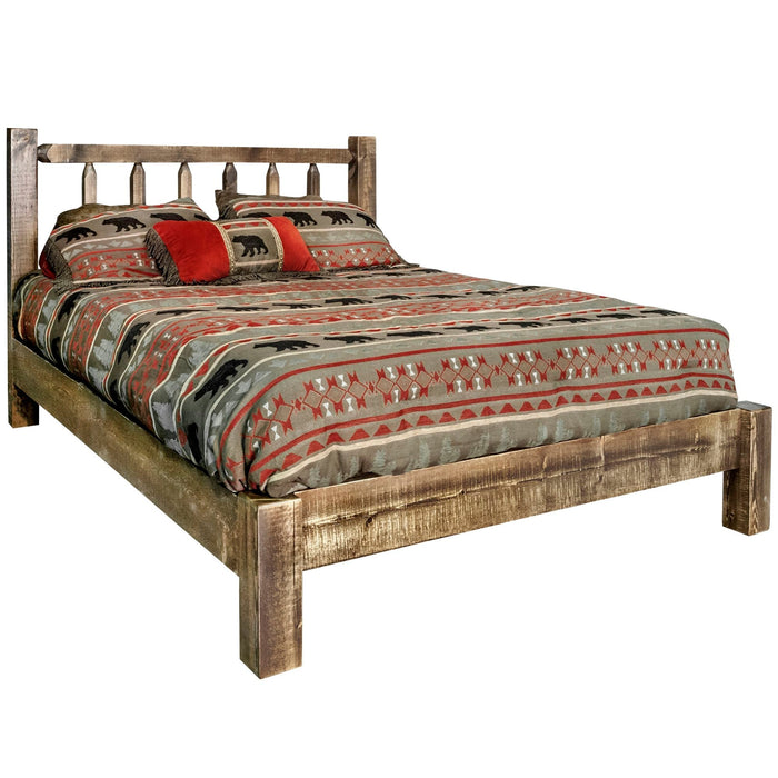 Montana Woodworks Homestead California King Platform Bed Stained & Lacquered Beds MWHCPBCAKSL 661890420899