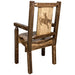 Montana Woodworks Homestead Captain's Chair w/ Laser Engraved Design Stained & Lacquered / Bronc Dining, Kitchen, Home Office MWHCCASCNSLLZBRONC 661890427508