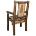 Montana Woodworks Homestead Captain's Chair w/ Laser Engraved Design Stained & Lacquered / Pine Dining, Kitchen, Home Office MWHCCASCNSLLZPINE 661890427683