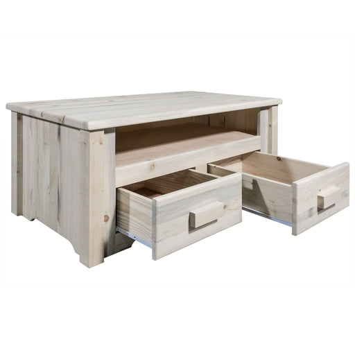Montana Woodworks Homestead Coffee Table w/ 2 Drawers Ready to Finish Living Area, Home Office MWHCCT2D 661890424354