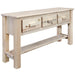 Montana Woodworks Homestead Console Table w/ 3 Drawers Ready to Finish Living Area, Entryway, Home Office MWHCCONTBLW3DR 661890460420