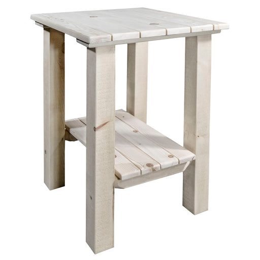 Montana Woodworks Homestead Exterior End Table Ready to Finish Outdoor MWHCENS 661890424835