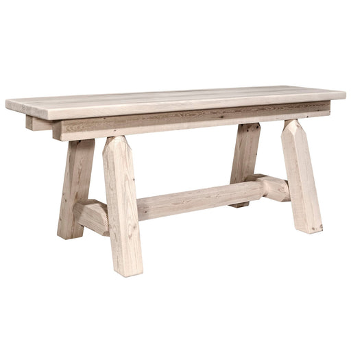 Montana Woodworks Homestead Plank Style Bench 45 Inch Ready to Finish Dining, Kitchen, Bedroom MWHCPSB4 661890412757