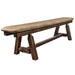 Montana Woodworks Homestead Plank Style Bench 6 Foot w/ Buckskin Upholstery Stained & Lacquered Dining, Kitchen, Bedroom MWHCPSB6SLBUCK 661890469287