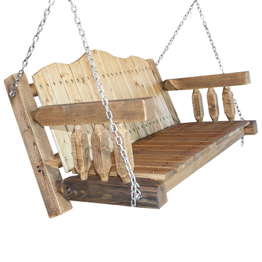 Montana Woodworks Homestead Porch Swing Exterior Stain Outdoor MWHCLSCSL 661890412832