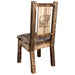 Montana Woodworks Homestead Side Chair w/ Laser Engraved Design Stained & Lacquered / Bear Dining, Kitchen, Home Office MWHCKSCNSLLZBEAR 661890426006