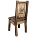 Montana Woodworks Homestead Side Chair w/ Laser Engraved Design Stained & Lacquered / Elk Dining, Kitchen, Home Office MWHCKSCNSLLZELK 661890426129