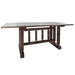 Montana Woodworks Homestead Trestle Based Dining Table Stained & Lacquered Dining, Kitchen MWHCDTSL 661890410074