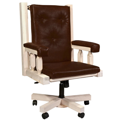 Montana Woodworks Homestead Upholstered Office Chair Ready to Finish Office, Home Office MWHCOC 661890412153