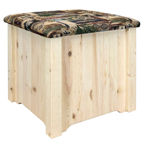 Montana Woodworks Homestead Upholstered Ottoman w/ Storage Woodland Upholstery Ready to Finish Living, Bedroom, Kitchen/Dining MWHCOTTWOOD 661890469805