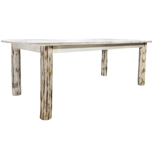 Montana Woodworks Montana 4 Post Dining Table w/ Two 18" Leaves Ready to Finish Dining, Kitchen MWDT4PL 661890416243