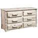 Montana Woodworks Montana 6 Drawer Dresser Ready to Finish Dressers, Chests MW6D 661890410326