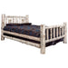 Montana Woodworks Montana Bed w/ Laser Engraved Design Clear Lacquer Finish Elk / Queen Beds MWQBVLZELK 661890431185