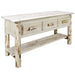 Montana Woodworks Montana Console Table w/ 3 Drawers Ready to Finish Living Area, Entryway, Home Office MWCONTBLW3DR 661890460390