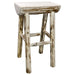 Montana Woodworks Montana Counter Height Half Log Barstool Ready to Finish Dining, Kitchen, Game Room, Bar MWBNHL24 661890423487