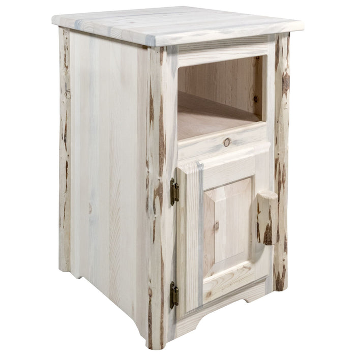 Montana Woodworks Montana End Table w/ Door, Left Hinged Ready to Finish End Tables MWETSTDOL 661890424569