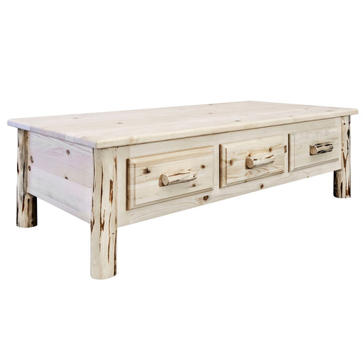 Montana Woodworks Montana Large Coffee Table w/ 6 Drawers Ready to Finish Living Area, Home Office MWCT6D 661890470924