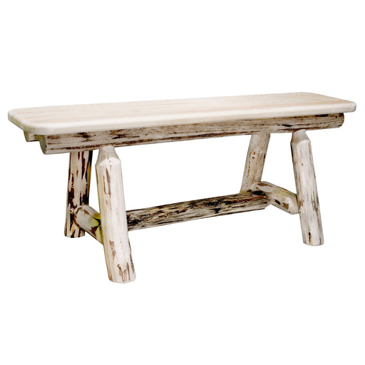 Montana Woodworks Montana Plank Style Bench 45 Inch Ready to Finish Dining, Kitchen, Bedroom MWPSB4 661890412726