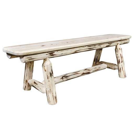 Montana Woodworks Montana Plank Style Bench 5 Foot Ready to Finish Dining, Kitchen, Bedroom MWPSB5 661890412603
