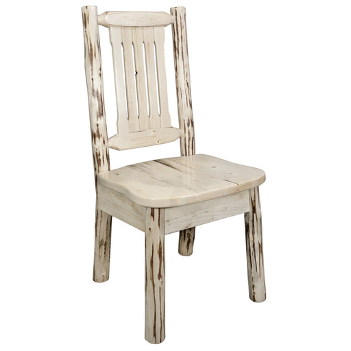 Montana Woodworks Montana Side Chair w/ Ergonomic Wooden Seat Ready to Finish Dining, Kitchen, Home Office MWKSCN 661890415765