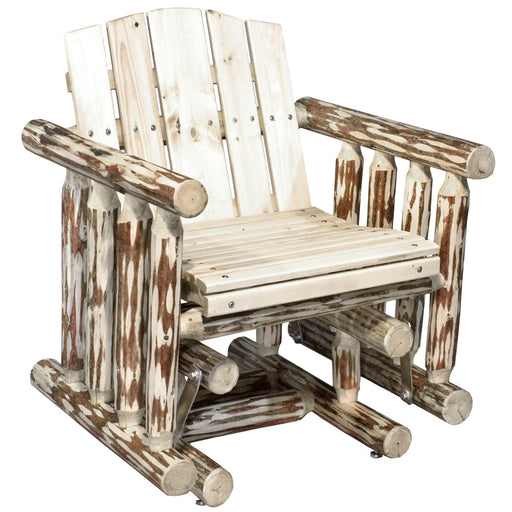 Montana Woodworks Montana Single Seat Glider Ready to Finish Outdoor MWSSGNR 661890415024
