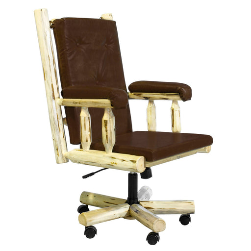 Montana Woodworks Montana Upholstered Office Chair Ready to Finish Office, Home Office MWOC 661890412122