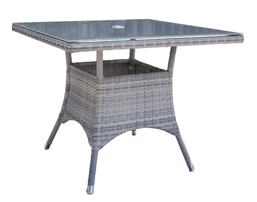 Panama Jack Athens Square 36" Dining Table w/tempered glass Dining Table 895-1399-WW-SQ 193574050493