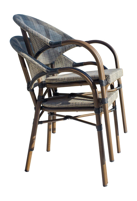 Panama Jack Brookwood Stackable Bamboo Look Chair Chair 899-1639-BRW 193574054620