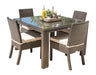 Panama Jack Fiji 5 PC Side Chair Dining Set with Cushions Standard Dining Set 901-3347-ATQ-5DS-CUSH 811759029811