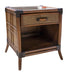 Panama Jack Palm Cove One Drawer Nightstand with Glass Nighstands 1102-5644-ATQ-GL 811759029231