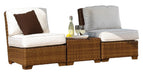Panama Jack Panama Jack 3 PC St Barths Armless Set with Cushions Standard Living Set PJO-3001-BRN-3ACT 811759020337