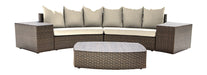 Panama Jack Panama Jack Big Sur 5 PC Sectional Set with Cushions Standard Sectional PJO-2101-BRN-5SEC-GL 193574067293