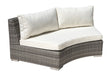 Panama Jack Panama Jack Bridgehampton Curved Loveseat with Cushions Standard Loveseat PJO-1701-GRY-LS 811759029453