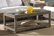 Panama Jack Panama Jack Exuma Coffee Table with Glass Coffee Table PJS-3001-KBU-CT
