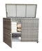 Panama Jack Panama Jack Graphite Cushion Storage Cart With Doors Storage PJO-1601-GRY-CS 811759027152